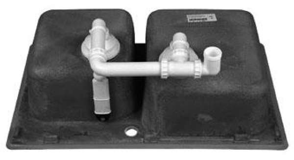 BLANCO 518843 CLASSIC 8 SILGRANIT PuraDur mit Ablauffernbedienung mit Zubehör reversibel Felsgrau